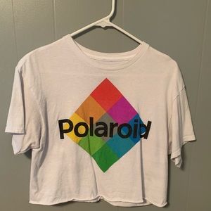 Polaroid crop top